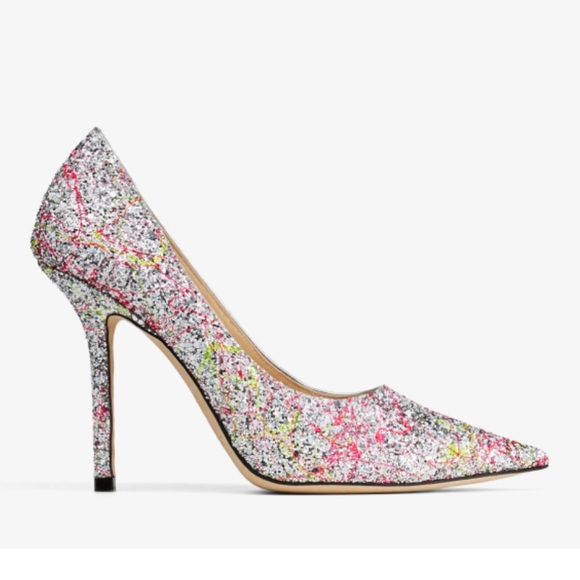 Jimmy Choo Splatter Print Heels - Picture 1 of 2